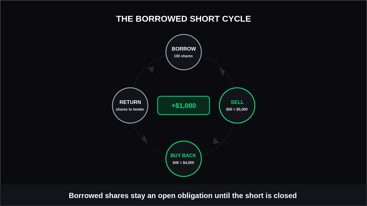 What Happens When a Short Position Is Borrowed?